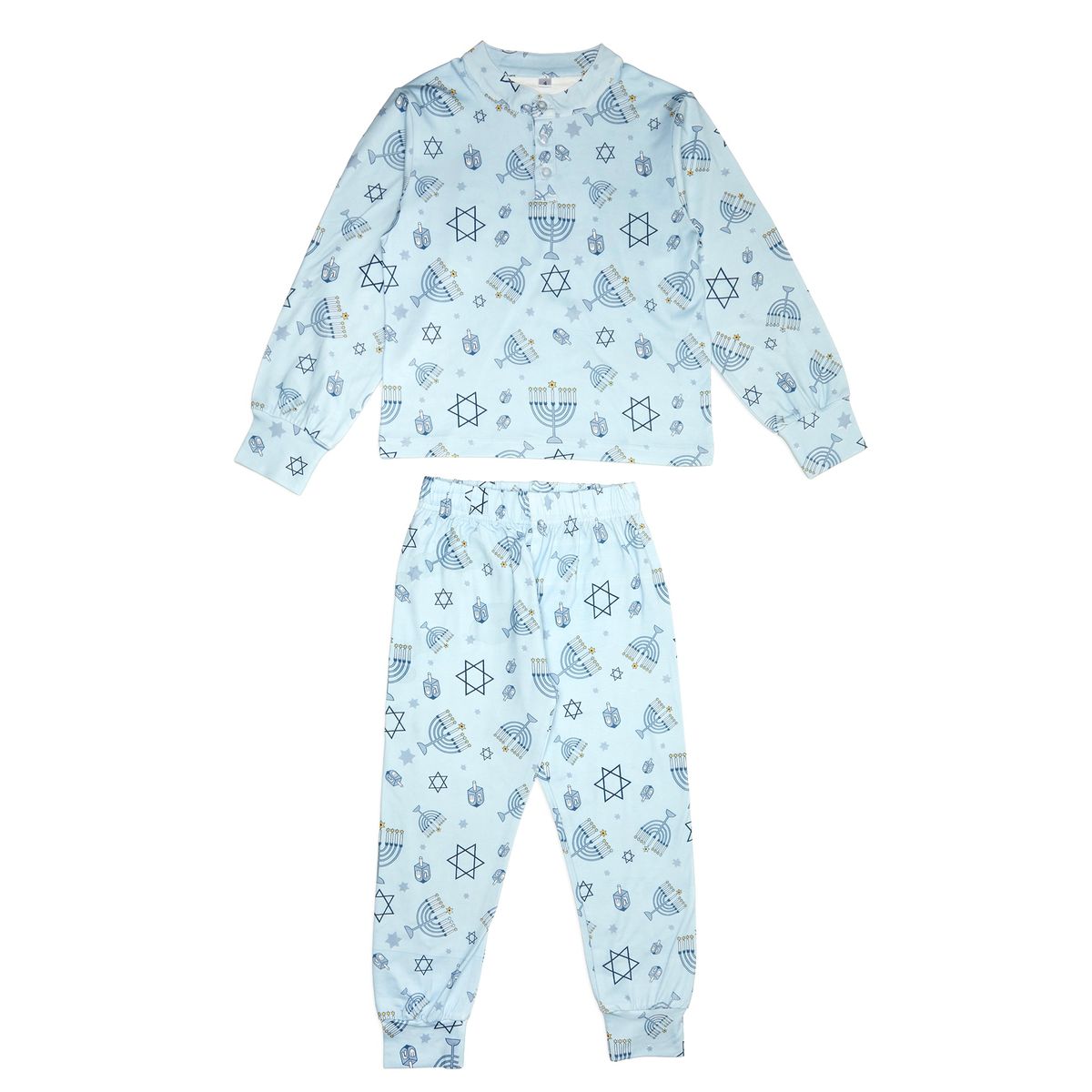 Blue Hanukkah Pajama Set