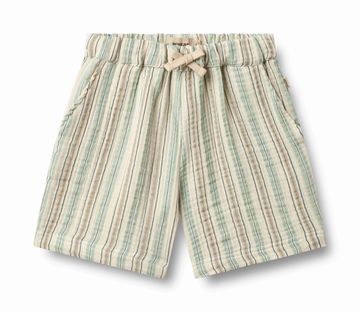 Striped shorts with a drawstring