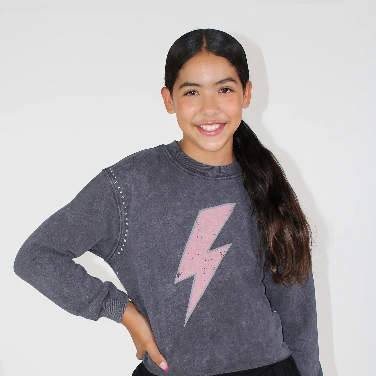 Acid Wash Love Sweatshirt