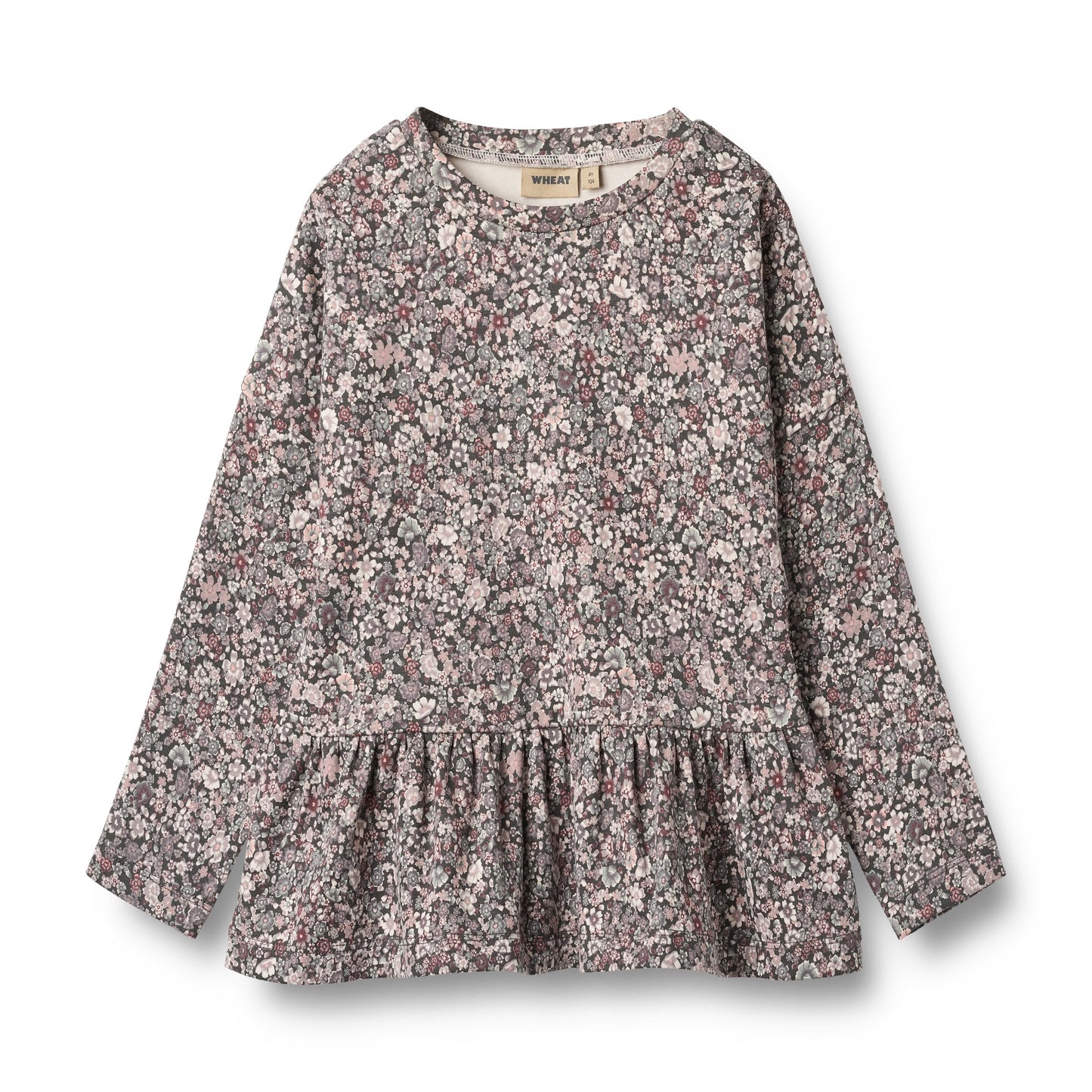 Floral patterned dress on a white background