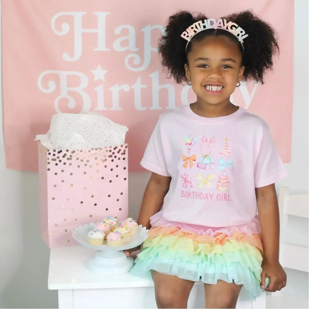 Pink Party Birthday Girl Tee