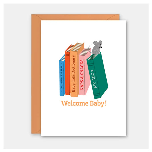 Baby Bookshelf Card
