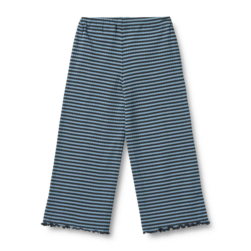 Blue Striped Jersey Pants