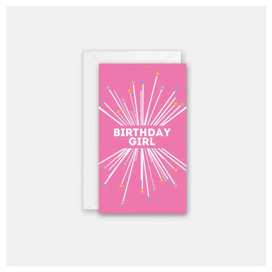 Birthday Girl Starburst Mini Card