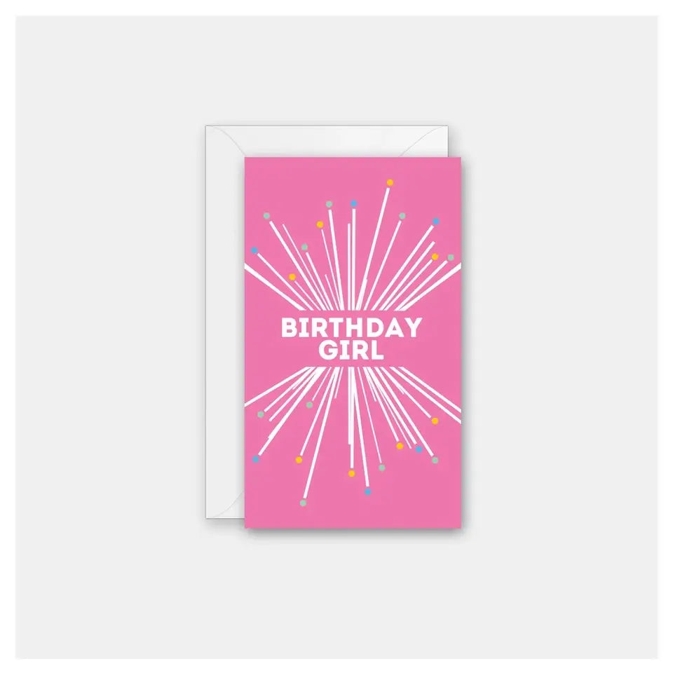 Birthday Girl Starburst Mini Card