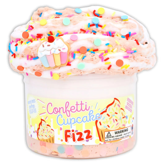 Confetti Cupcake Fizz Hybrid Slime