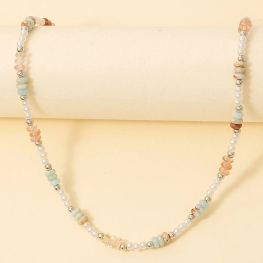 Mixed Beaded Pattern Necklace