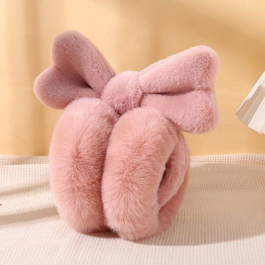 Rose Foldable Bow Earmuffs
