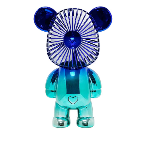 Metallic Blue 12" Bear Fan