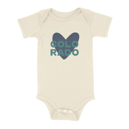Colorado Heart Natural Onesie