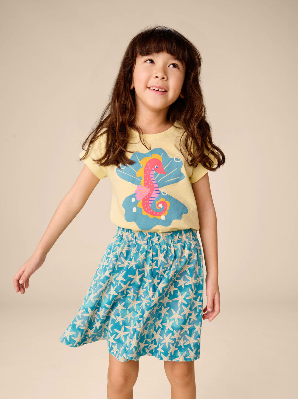 Seahorse and Pearls Tee