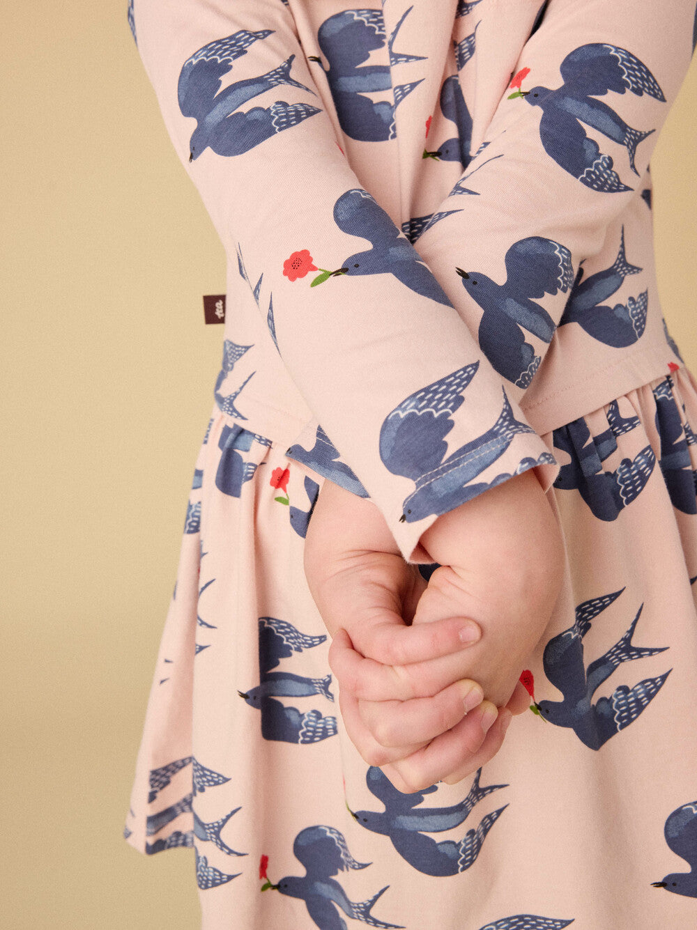 Magpies & Flowers Pocket Dress