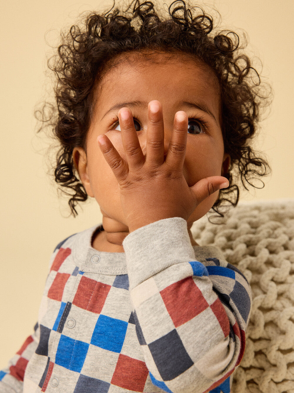 Multi Checkerboard Romper