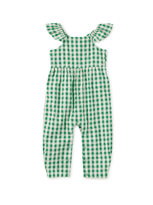 Garden Party Check Romper