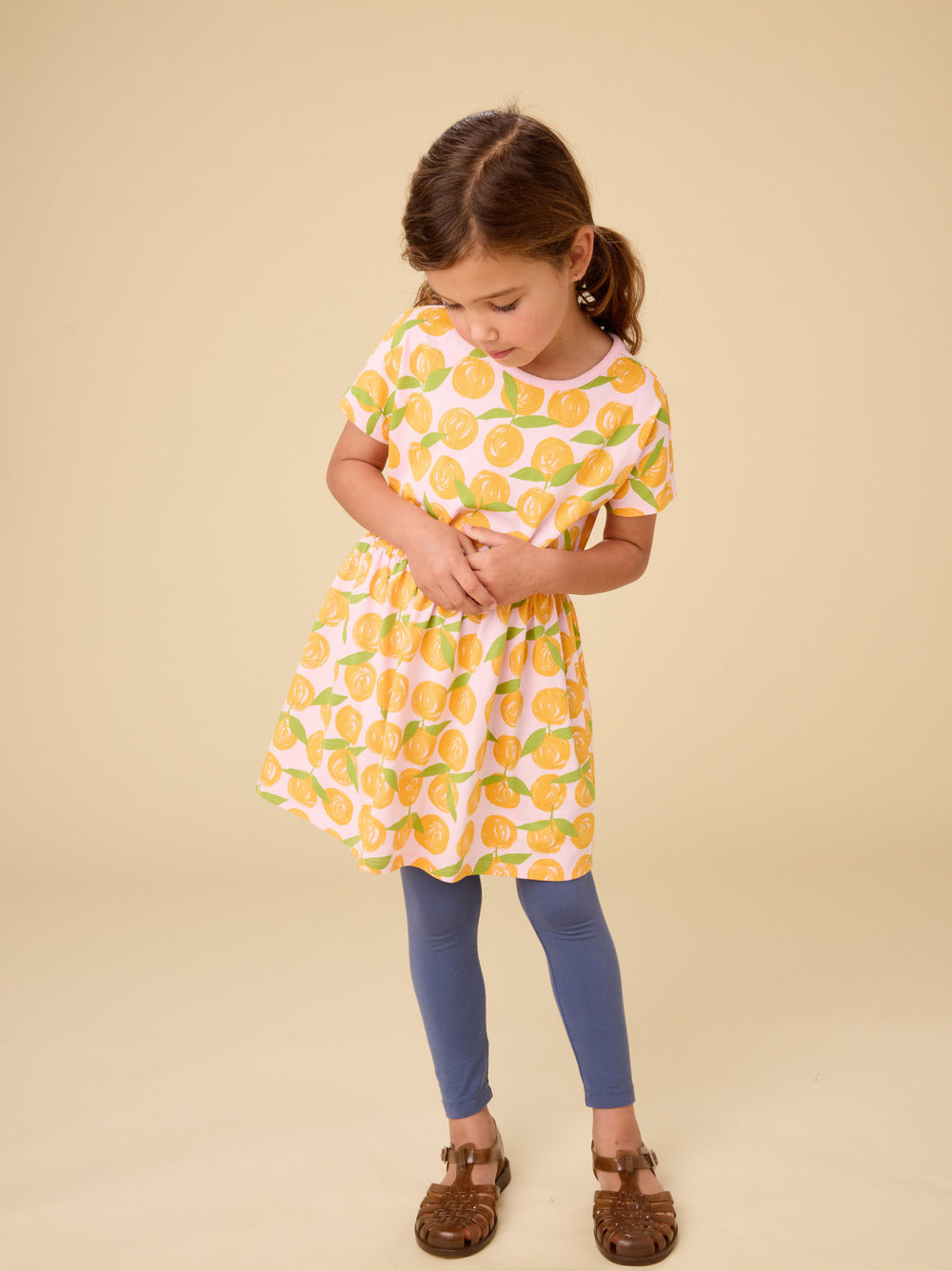 Valencia Orange Twirl Dress