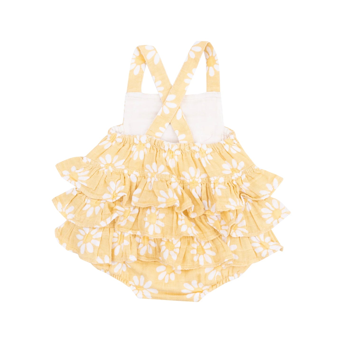 Yellow Daisy Ruffle Sunsuit