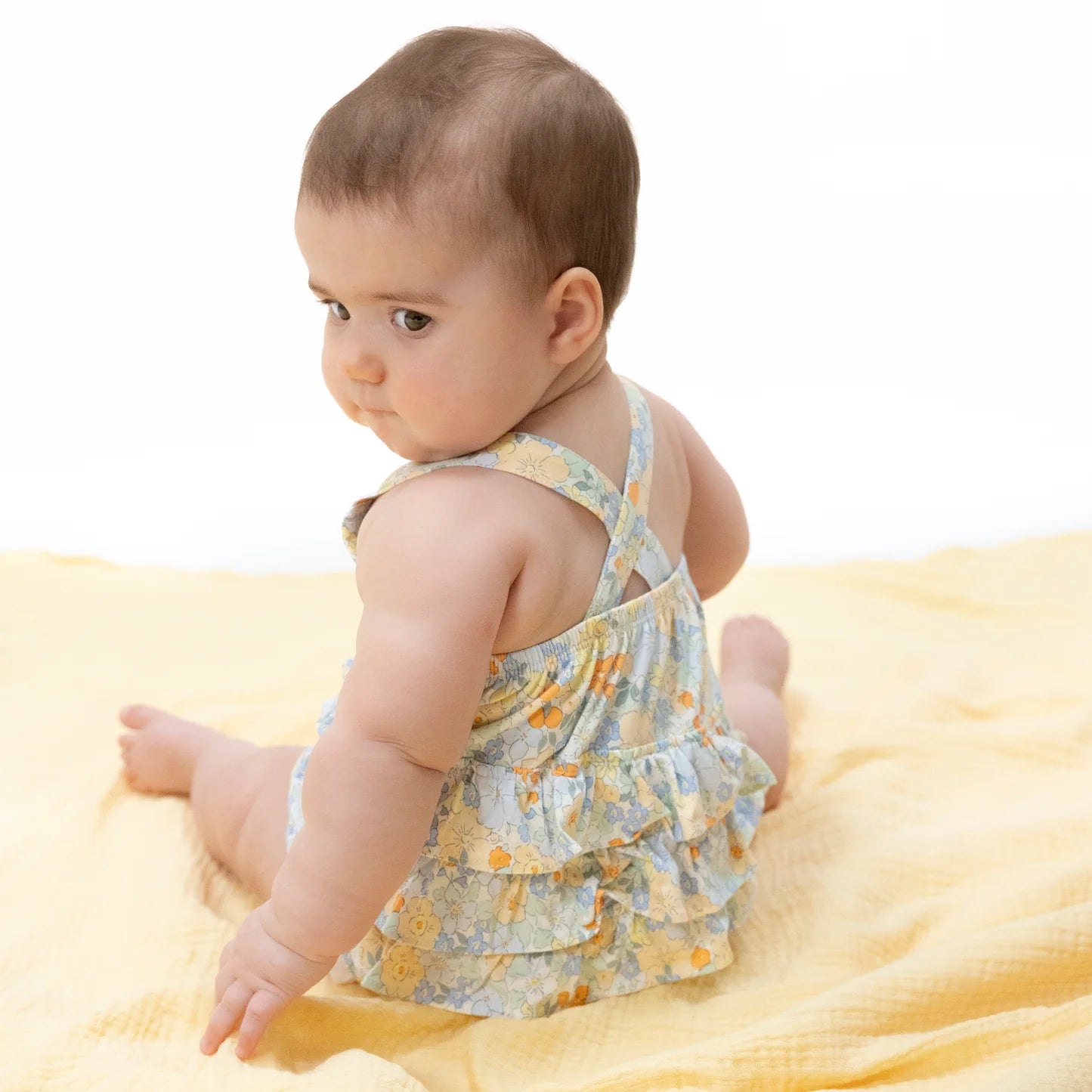 Georgia Floral Ruffle Sunsuit