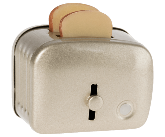 Miniature Silver Toaster