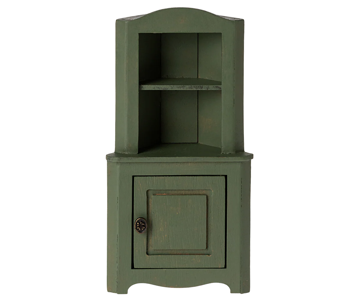 Dark Green Mouse Corner Cabinet