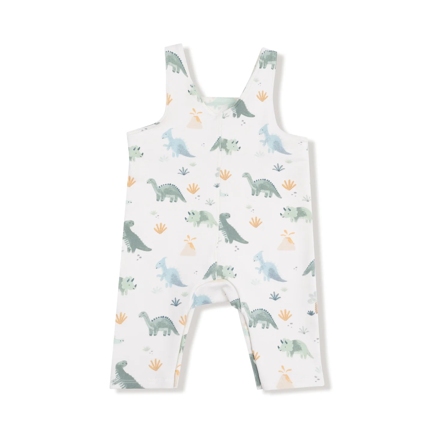 Soft Dinos Green Overalls