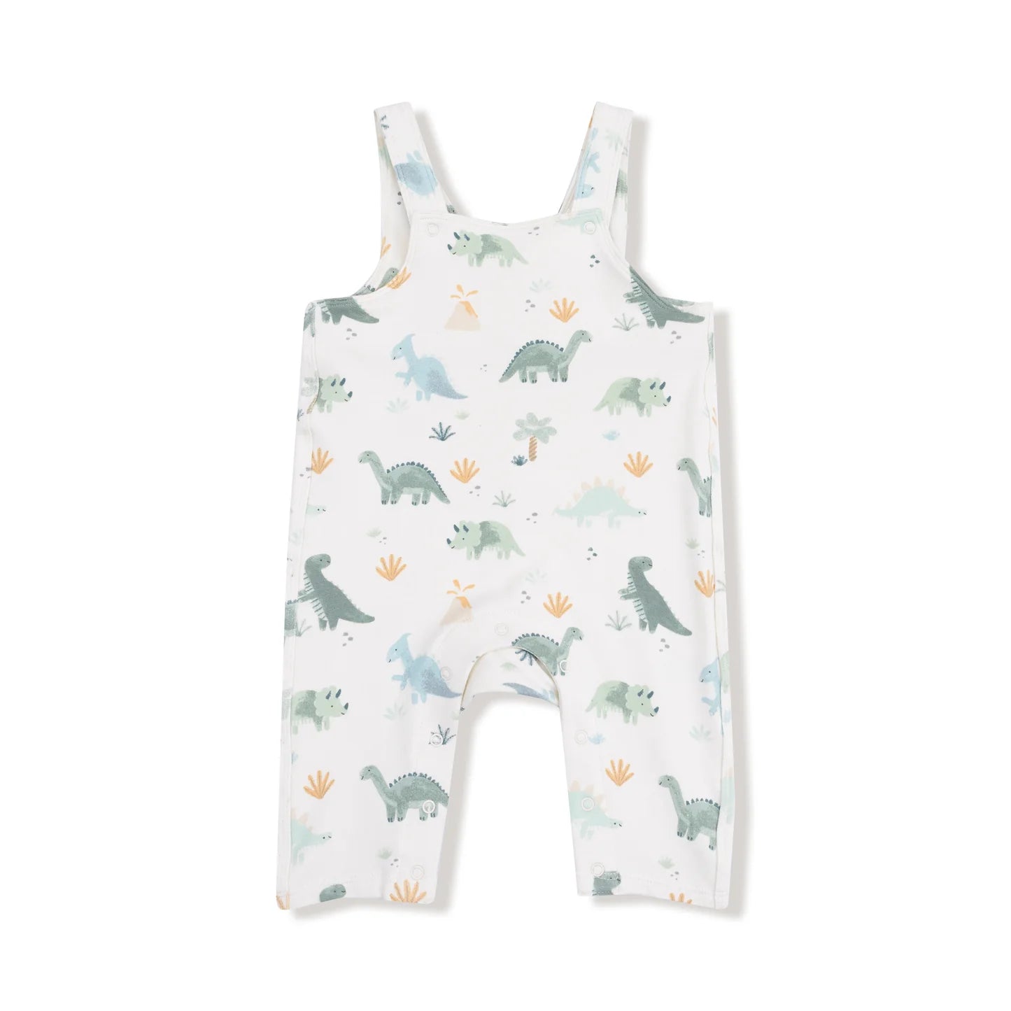 Soft Dinos Green Overalls