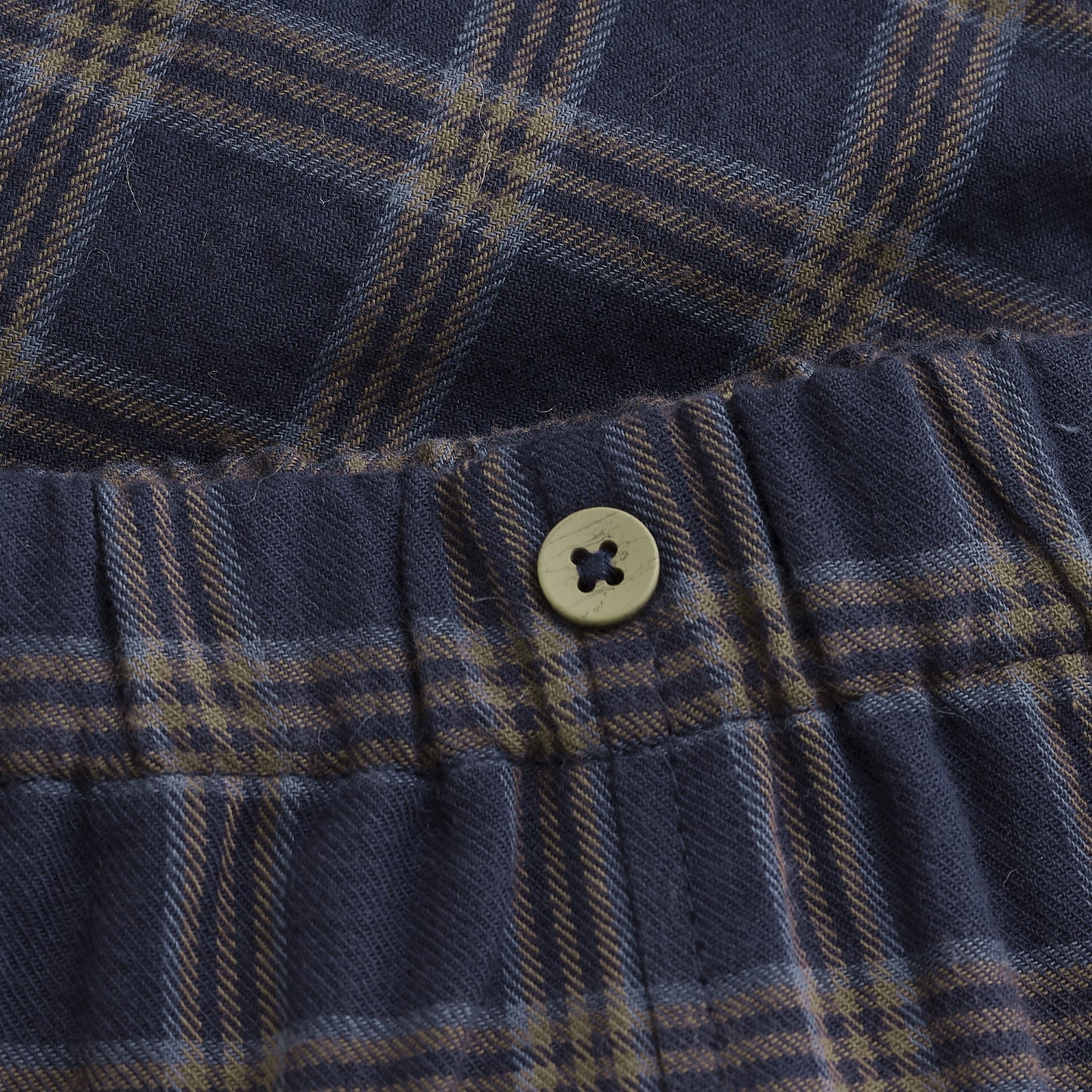 Navy & Brown Check Pants