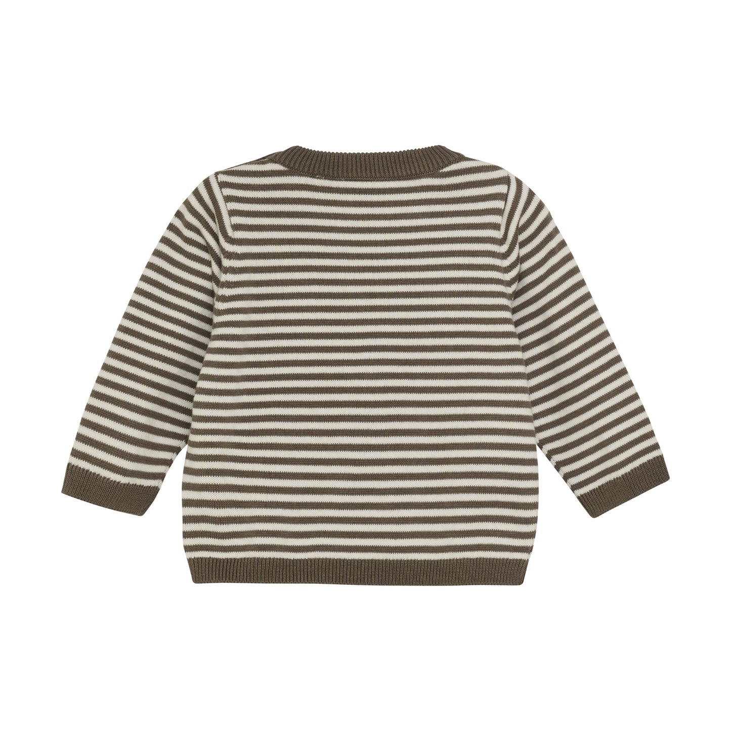 Brown Stripe Reindeer Sweater