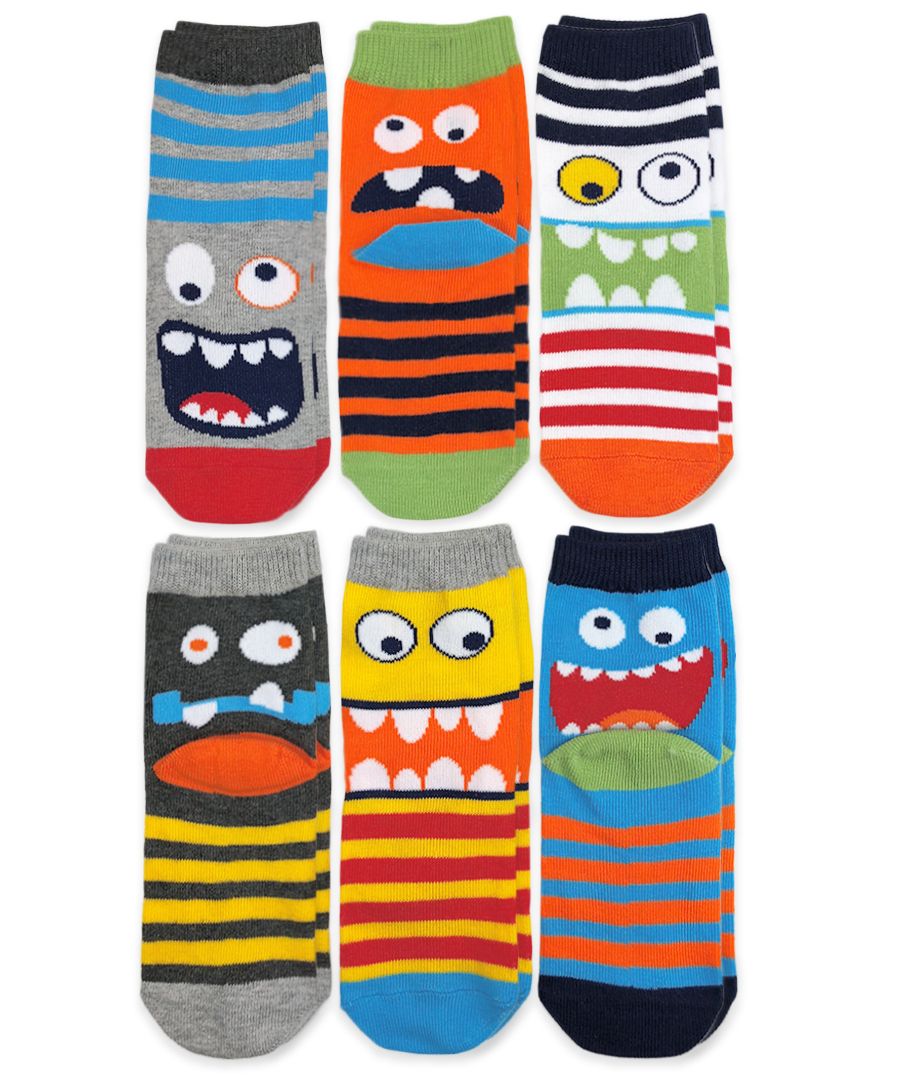 Monster Crew Socks 6-Pack