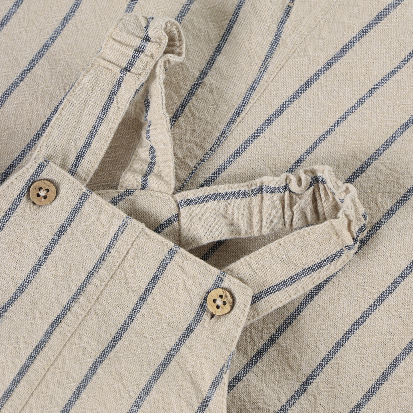 Navy Stripe Overalls