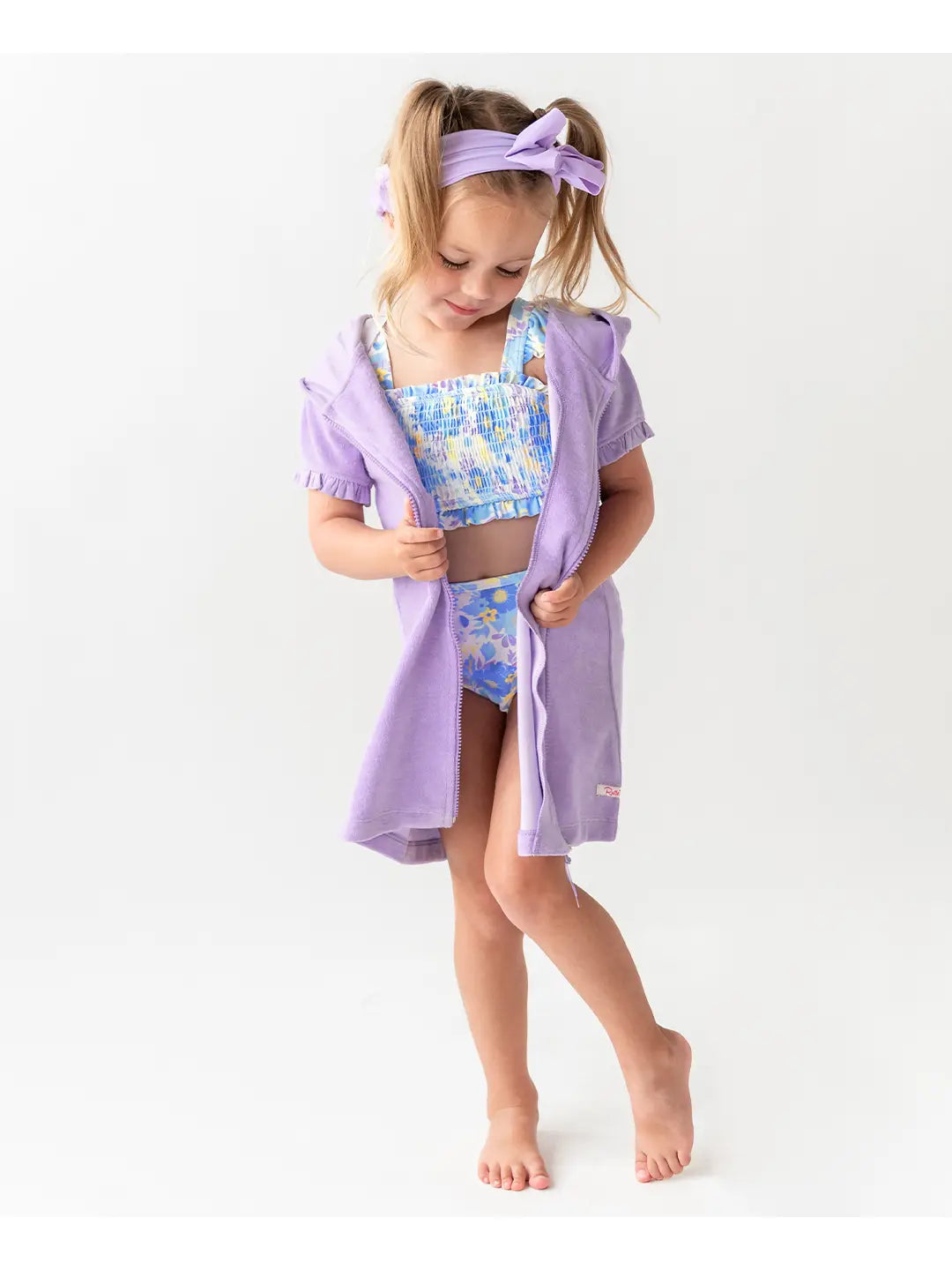 Lavender Terry Zip Coverup