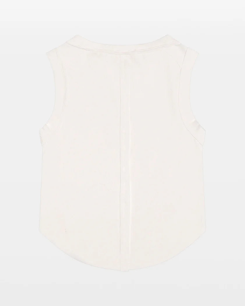 Ecru Seam Exposed Tank