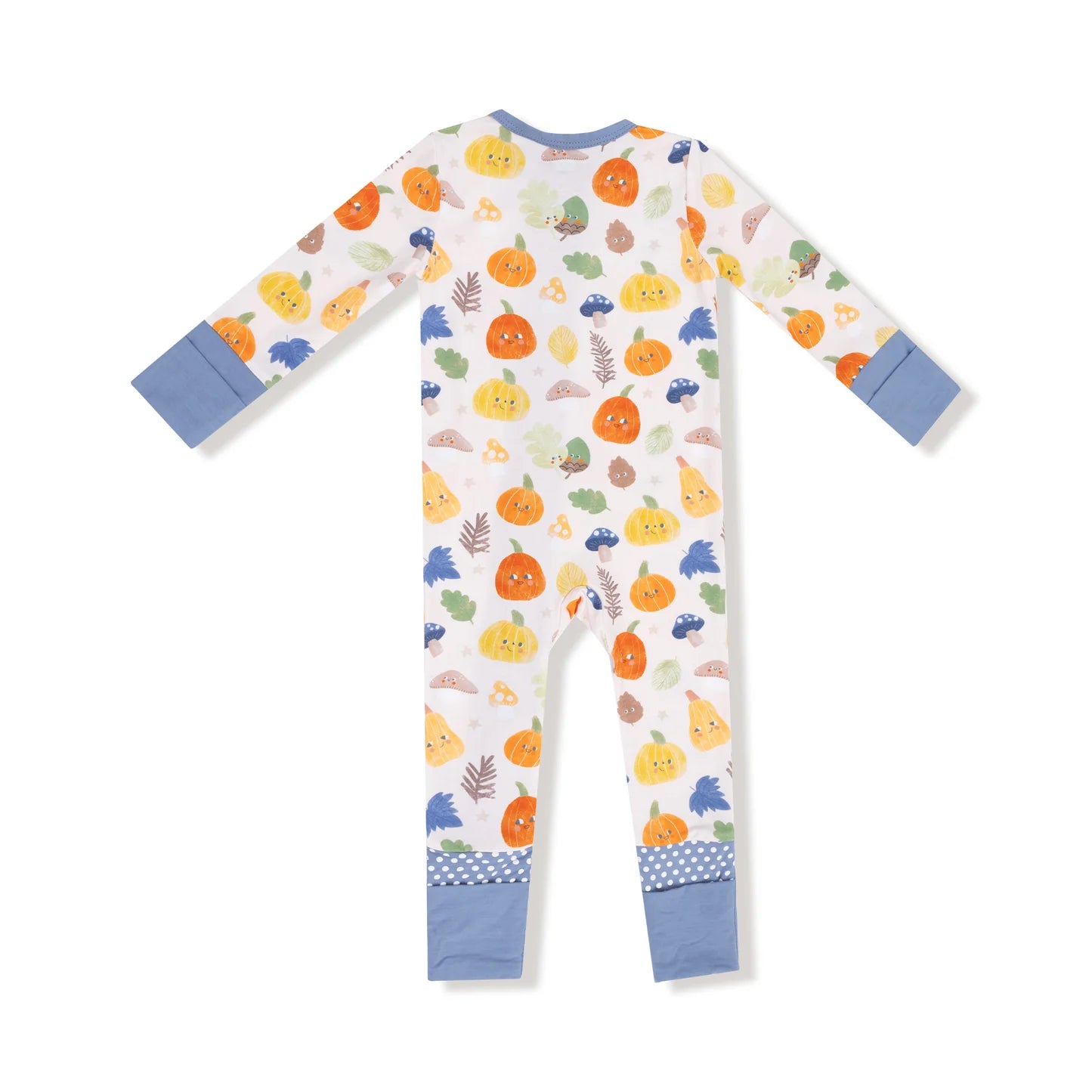 Autumn Pumpkins Zip Romper