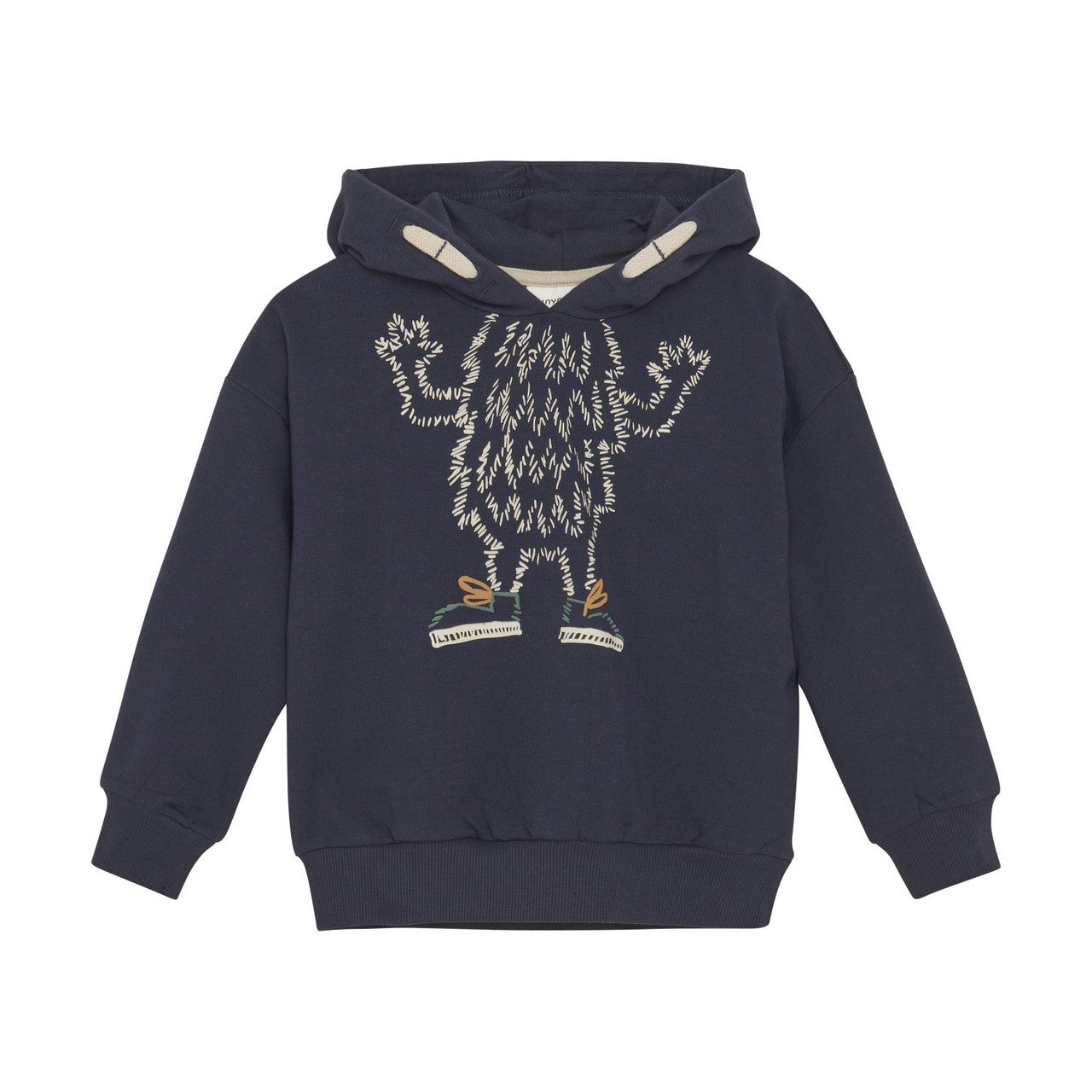 Navy Monster Hooded Sweatshirt