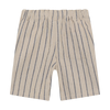 Navy Stripe Linen Shorts