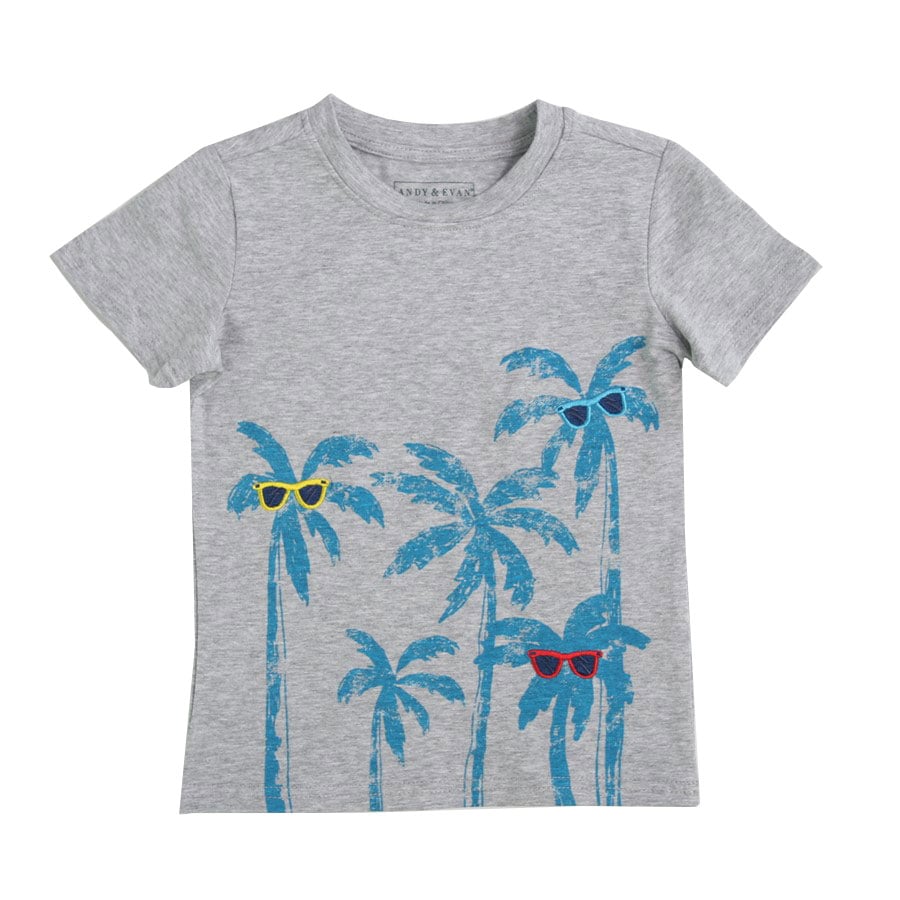 Palm Trees with Shades Grey Tee