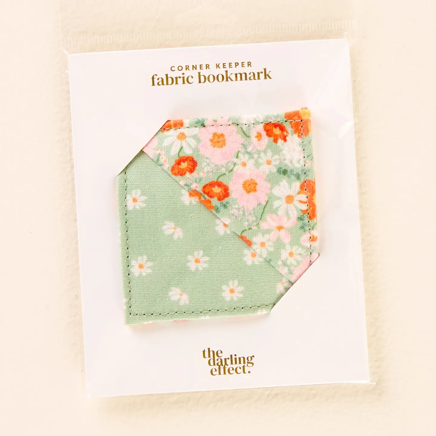 Sage Fabric Corner Bookmark