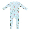 Blue Nutcracker Zip Footie