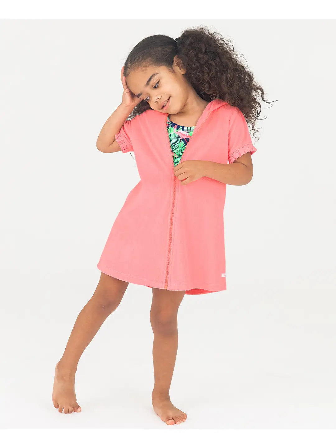 Bubblegum Terry Zip Coverup
