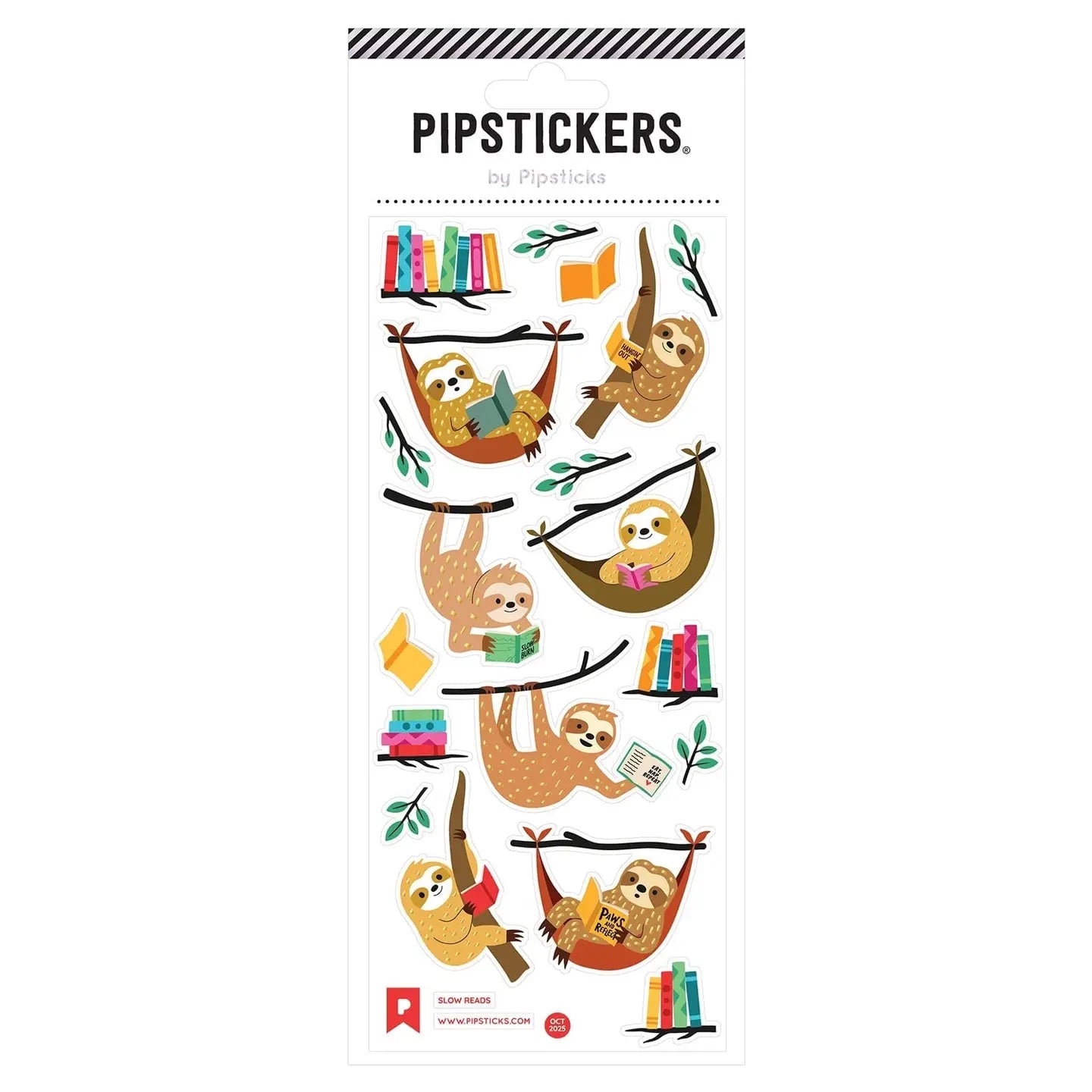 Slow Reads Sticker Sheet