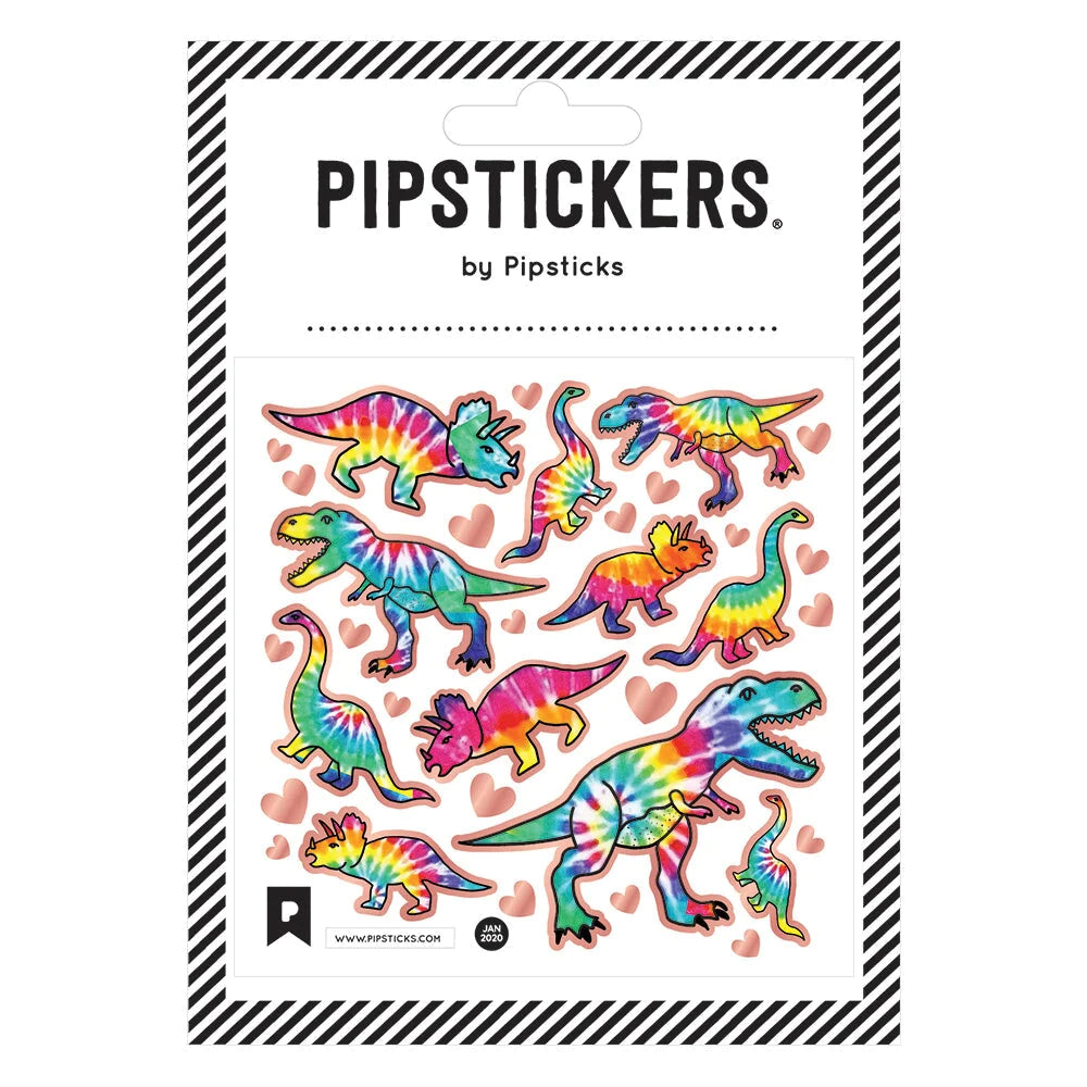 Tie Dye T-Rex Sticker Sheet