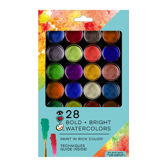 28 Bold and Bright Watercolors