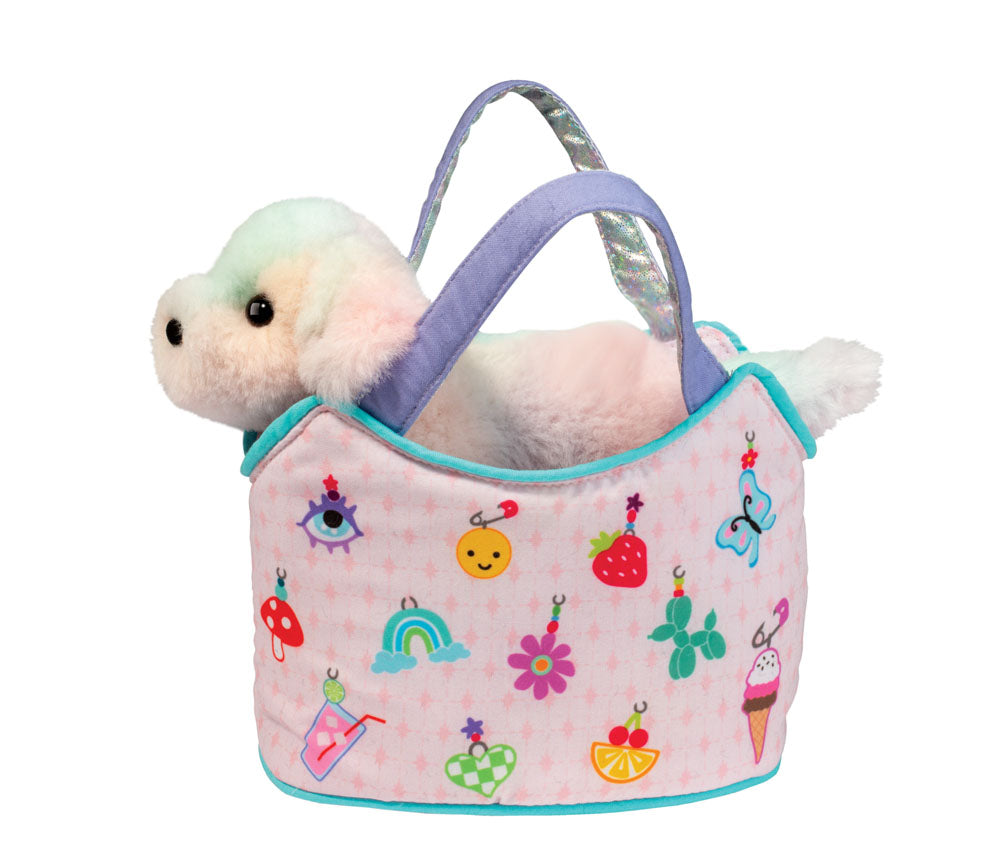 Charmingly Yours Sassy Sak w /Rainbow Pup