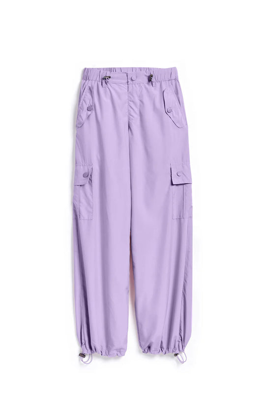 Lilac Parachute Cargo Pants