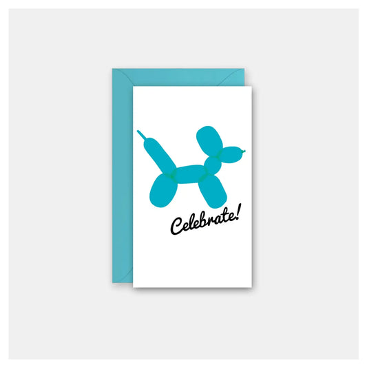 Balloon Dog Mini Card