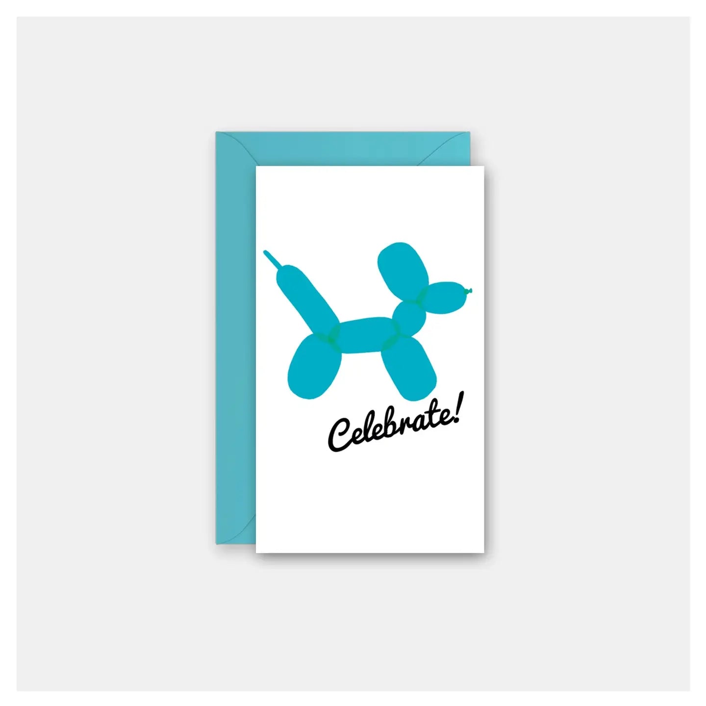 Balloon Dog Mini Card