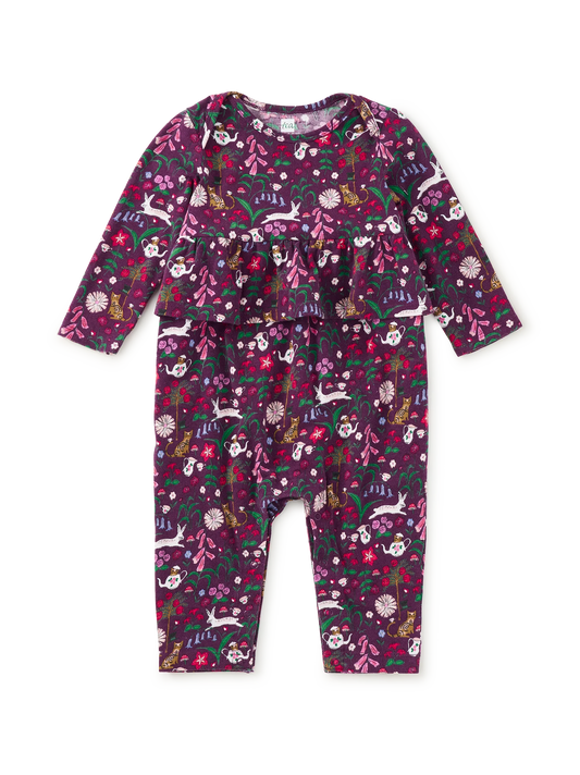 Tea Party Floral Romper