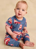 Double Decker Bus Pocket Romper