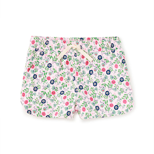 Floral shorts for girls