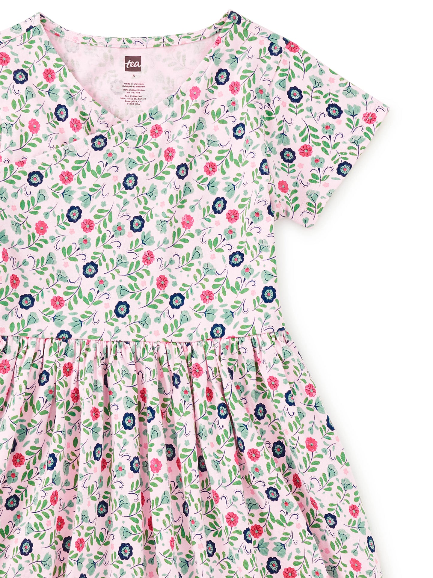 Azulejos Florales Wrap Dress