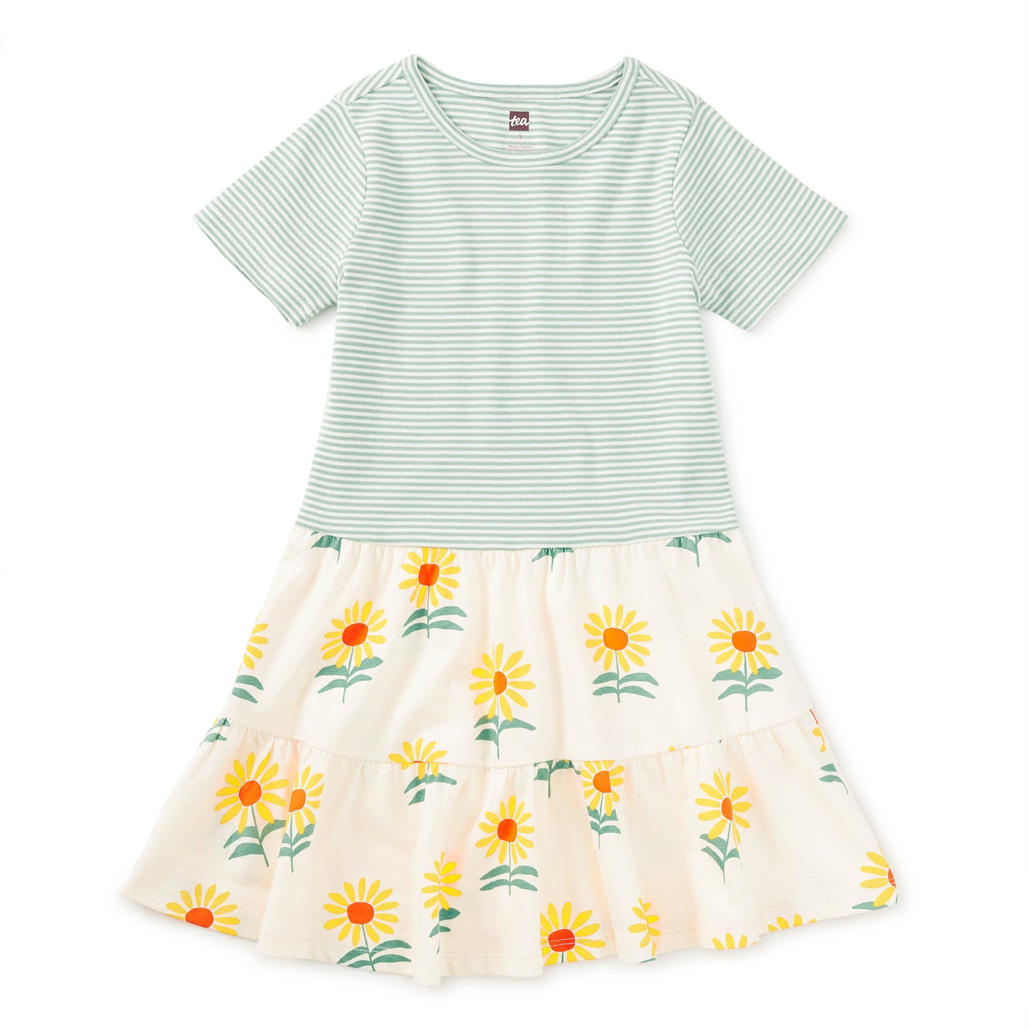 sunflower print dress